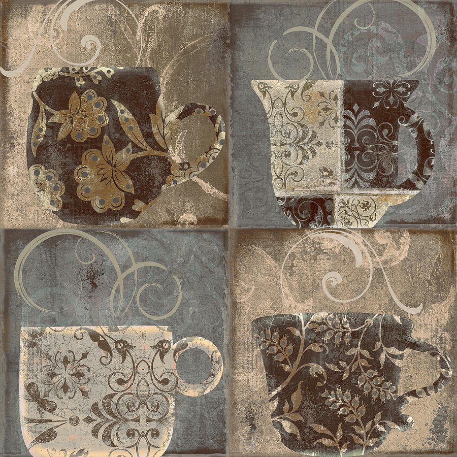Coffee Painting - Coffee Flavors III by Mindy Sommers