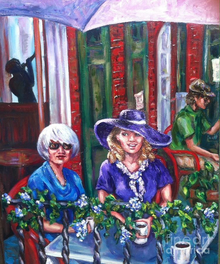 New Orleans Painting - Coffee in Pirates Alley by Beverly Boulet