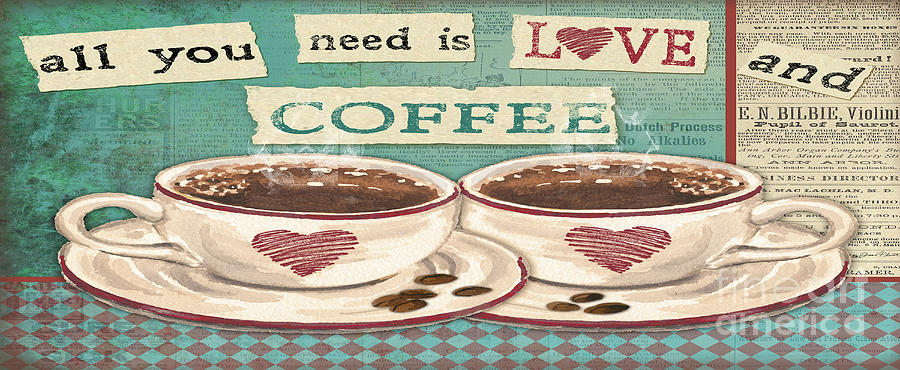 Coffee Love Mug Painting by Jean Plout