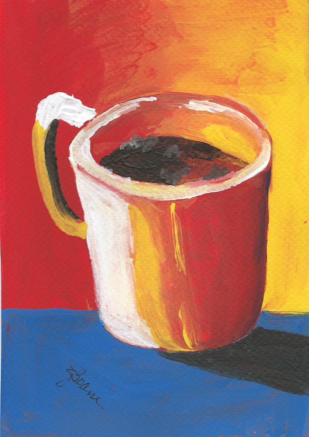 Coffee Mug Painting by Elise Boam