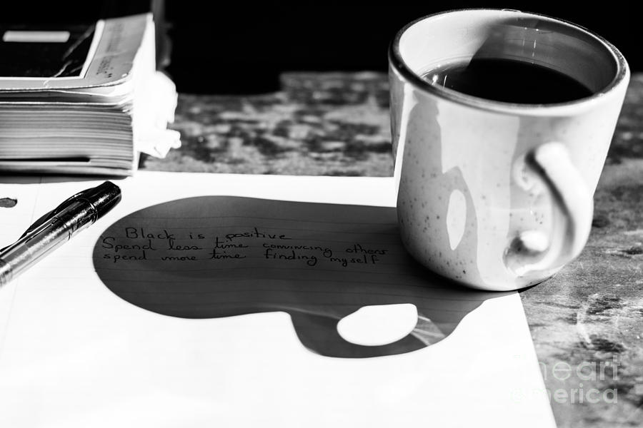 Coffee Poetry Photograph by Metaphor Photo