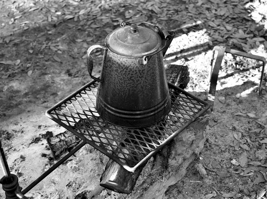 Coffee pot BW Photograph by David Lee Thompson