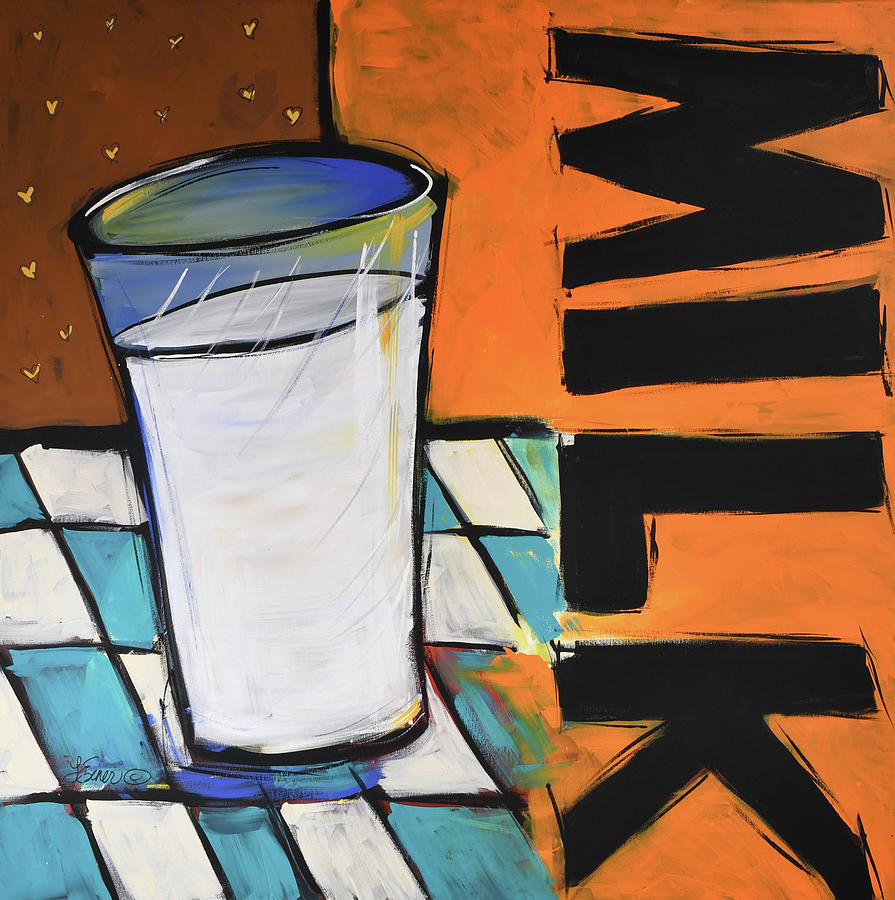 Coffee Shop Milk Painting by Terri Einer