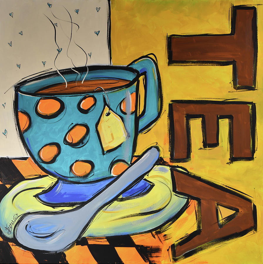 Coffee Shop Tea Painting by Terri Einer