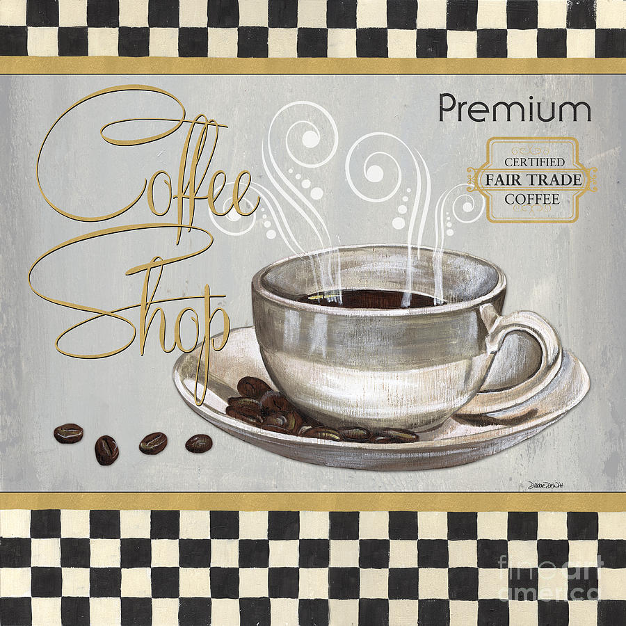 Coffee Painting - Coffee Shoppe 2 by Debbie DeWitt