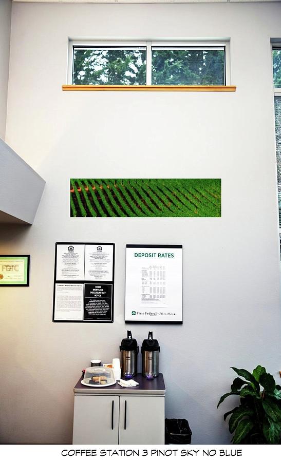 Coffee Station 3 Pinot Sky No Blue On The Wall Photograph by Jerry Sodorff