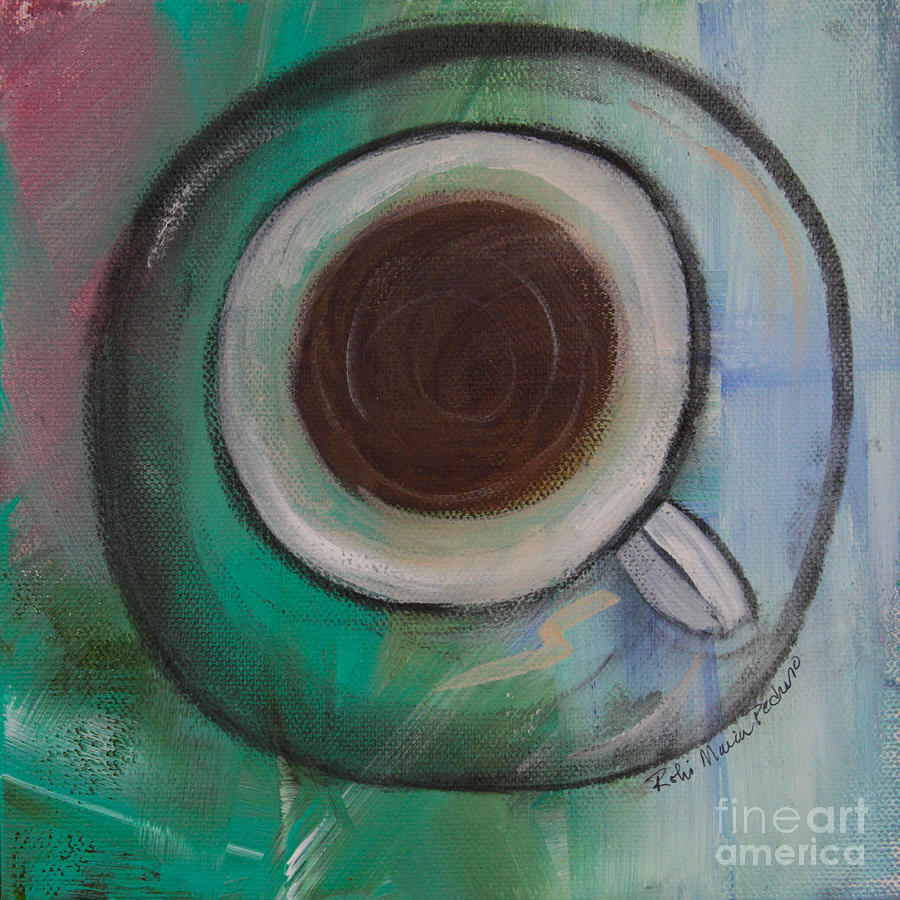 Coffee Time Painting by Robin Pedrero