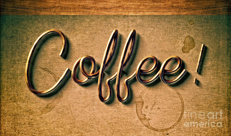Coffee Digital Art - Coffee - Version 2 by Mary Machare
