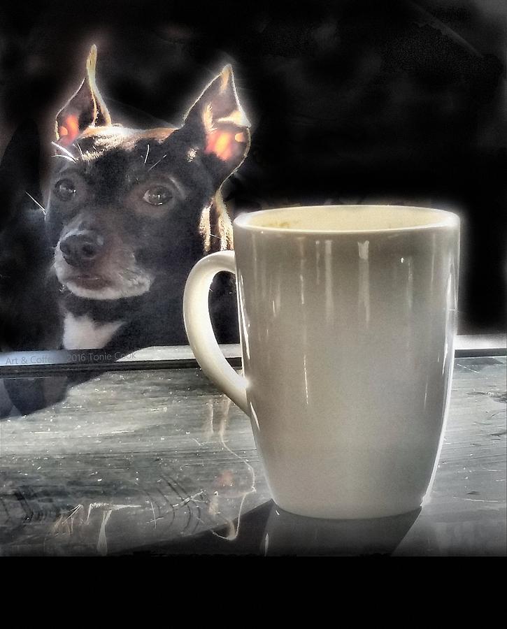 Coffee Photograph - Coffee With Milo by Tonie Cook