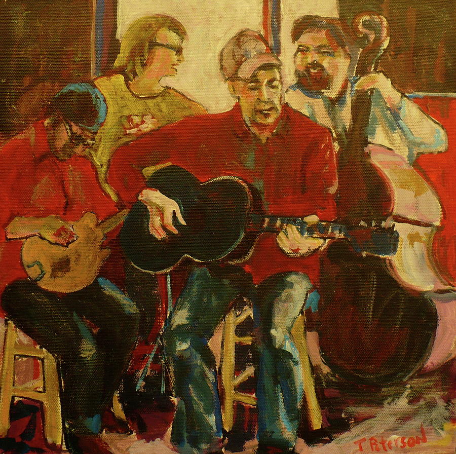 Coffeehouse Combo Painting by Todd  Peterson
