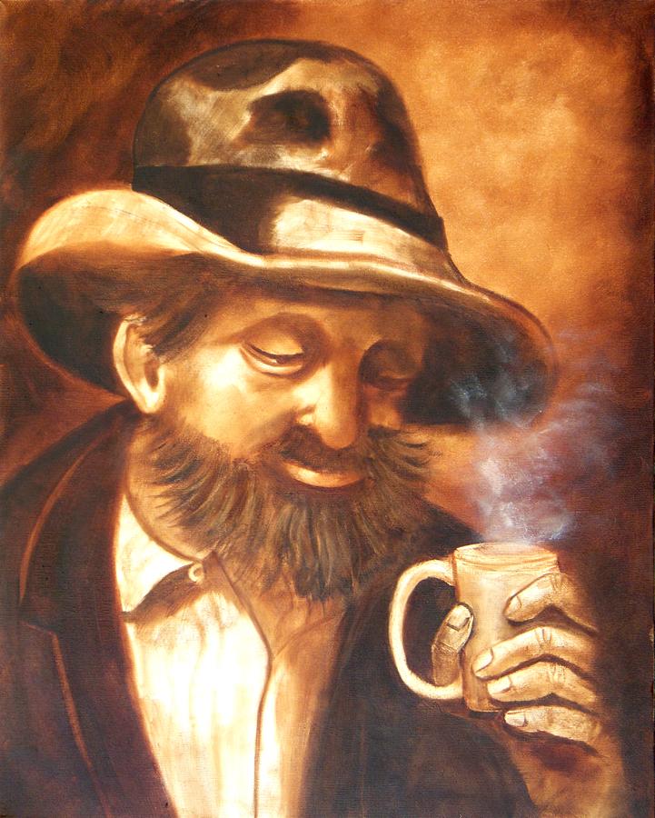 CoffeeHouse Dreaming Painting by Joni McPherson