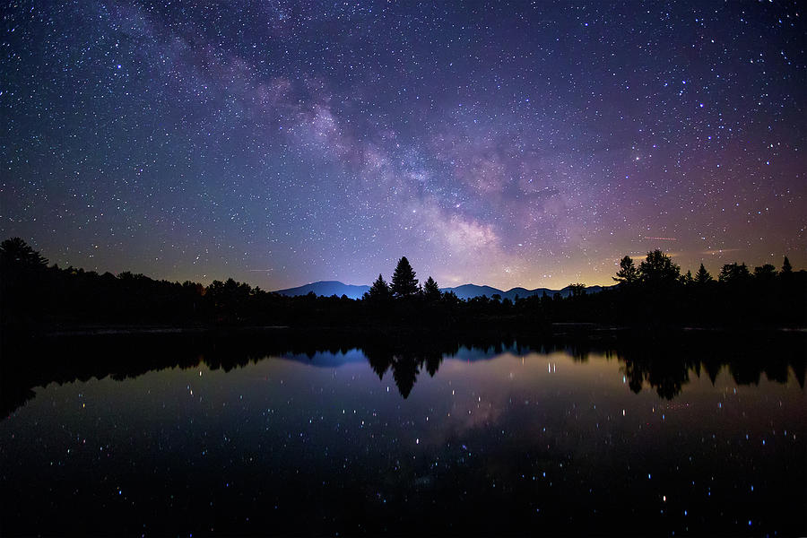 Coffin Pond Milky Way Photograph by White Mountain Images