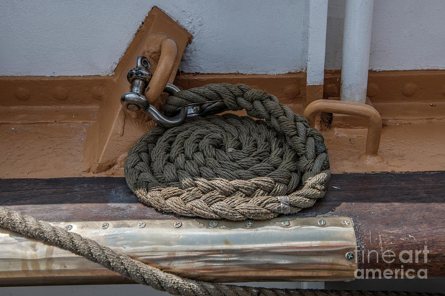 Coiled Rope Photograph by Dale Powell