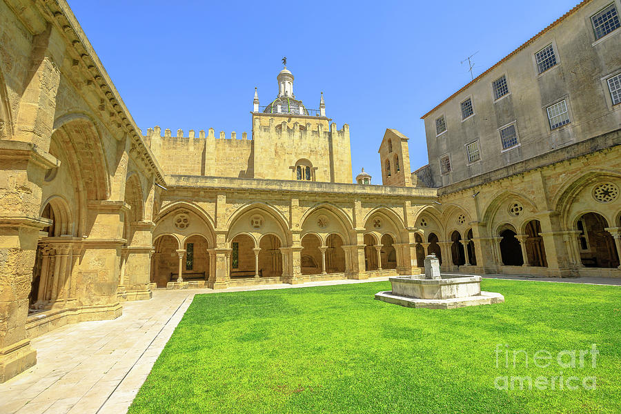 Coimbra old Cathedral cloister Photograph by Benny Marty