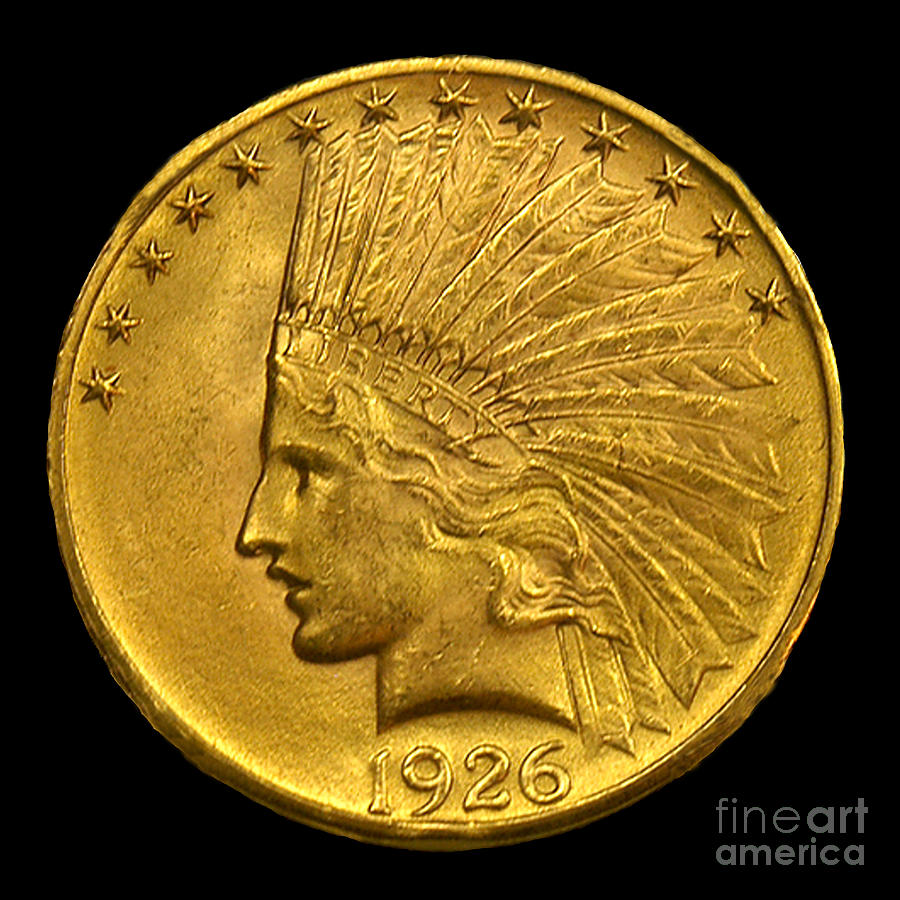 Feather Photograph - Coin Native by Jost Houk
