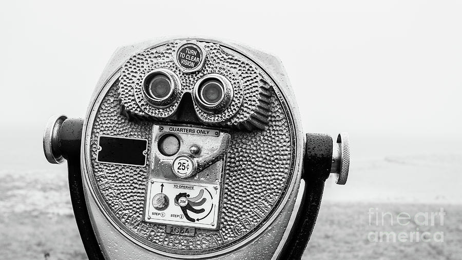 Coin Op Optical Viewer at Chatham Beach Photograph by Edward Fielding