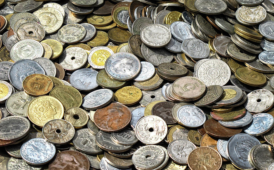 Coins Photograph by Dave Mills