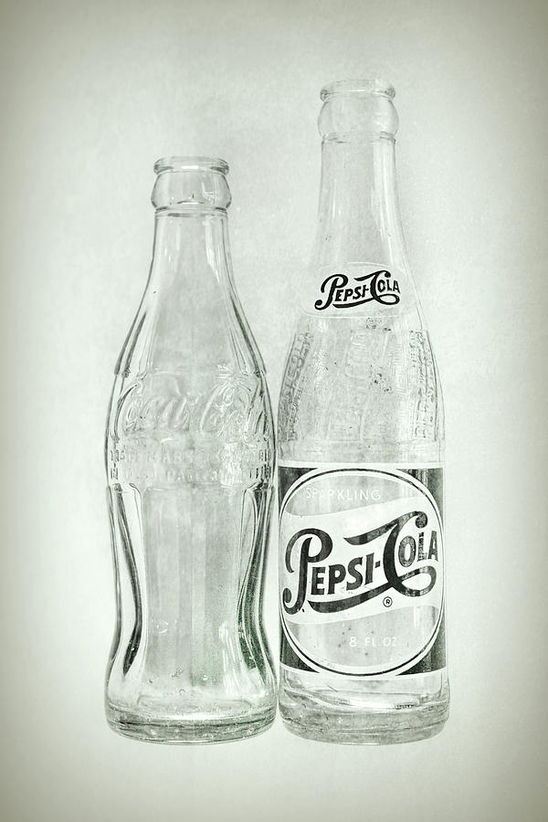 Coke or Pepsi Black and White Photograph by Terry DeLuco