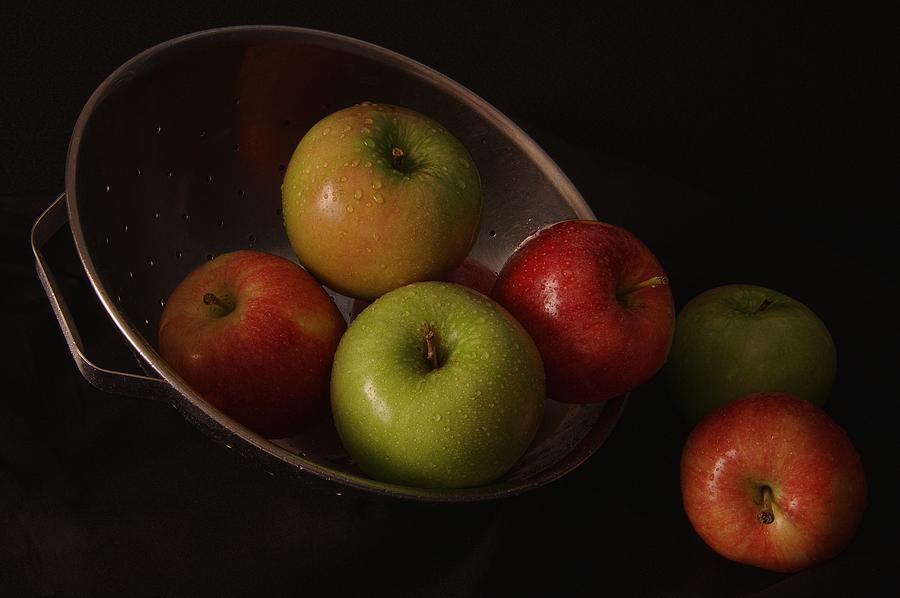 Colander Apples II Photograph by Richard Rizzo