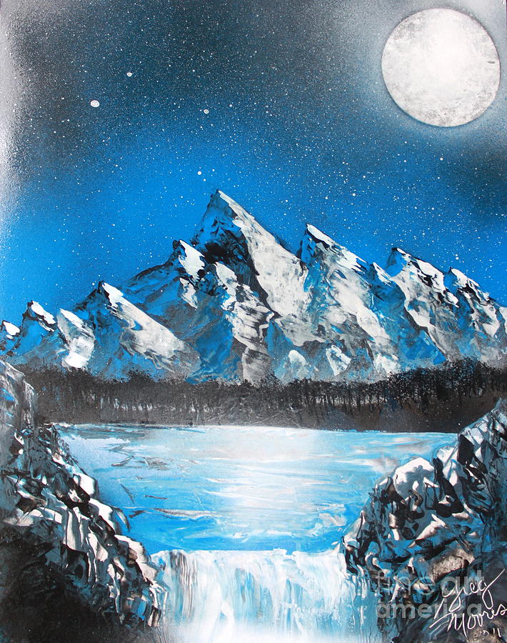 Cold Blue Painting by Greg Moores