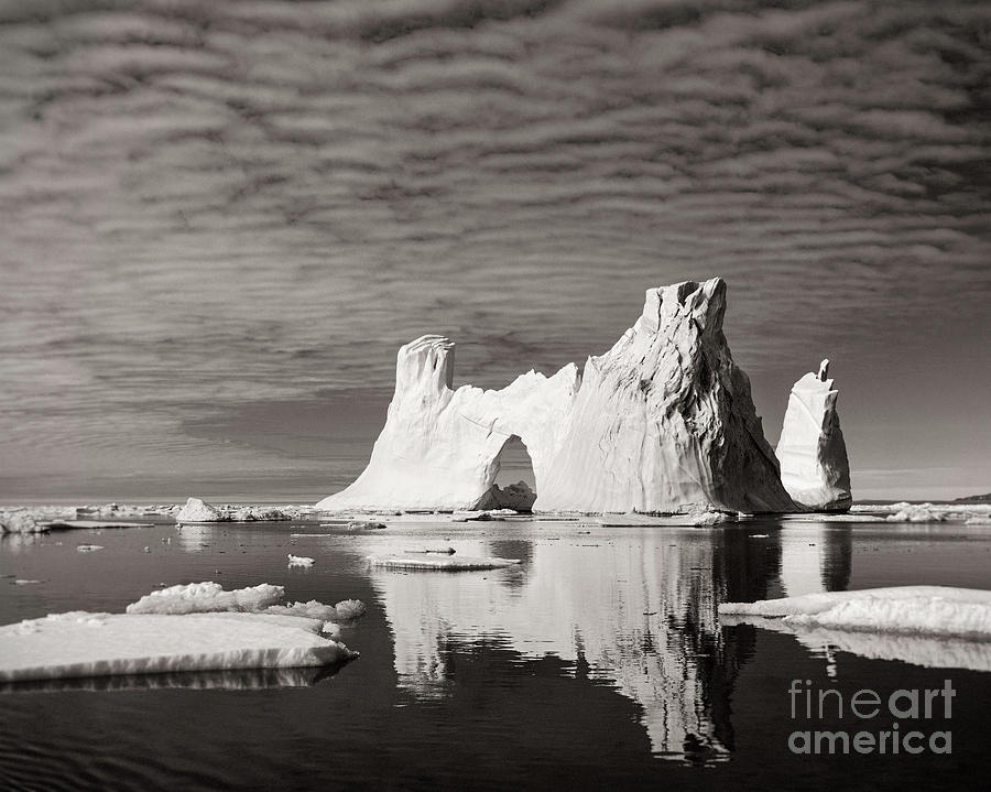Cold Charred Sea Of Ice Photograph