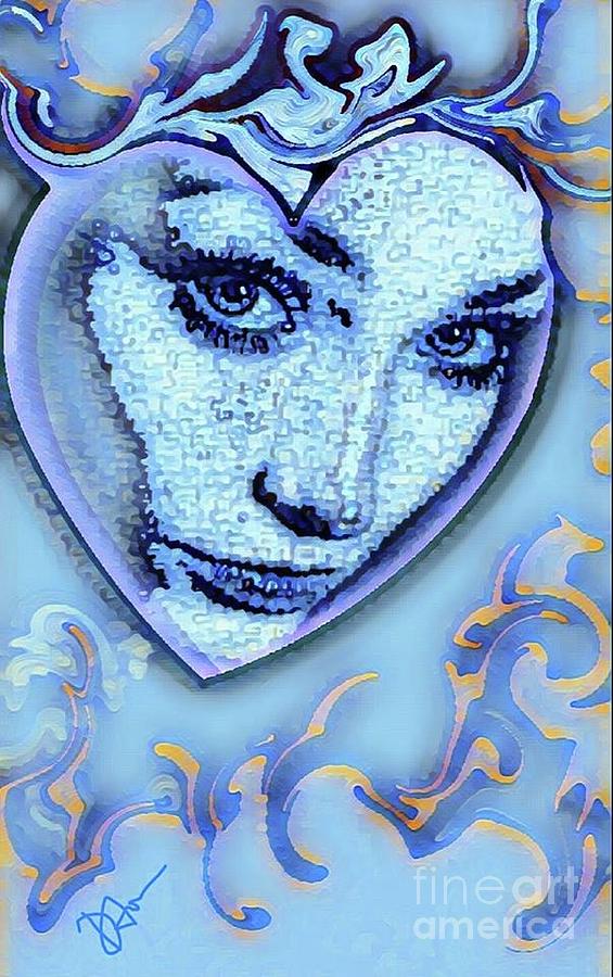 Contemporary Digital Art - Cold Cold Heart by Diane Holman