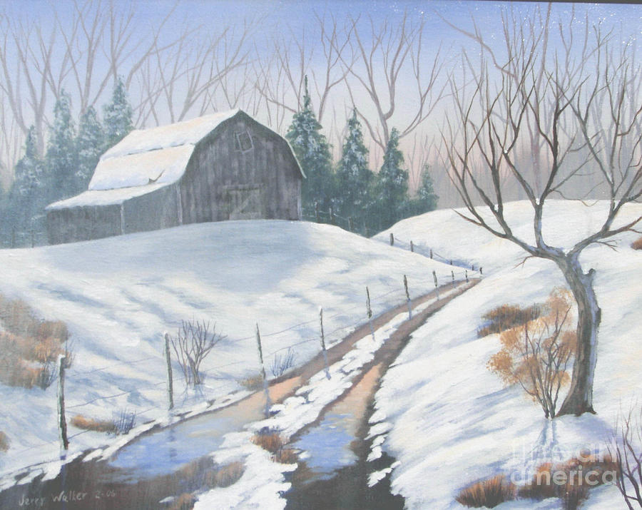 Cold Country Painting by Jerry Walker