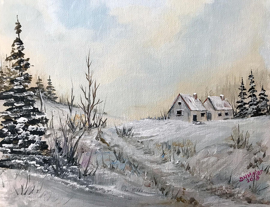 Cold Day Painting by Dorothy Maier