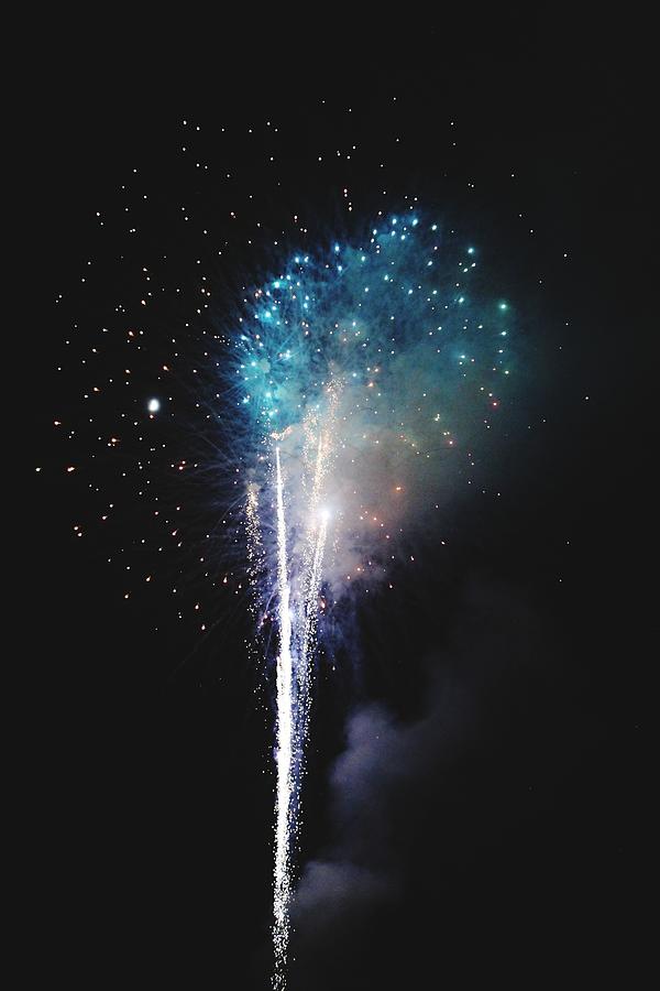 Fireworks Digital Art - Cold Eruption by Keith Feltz
