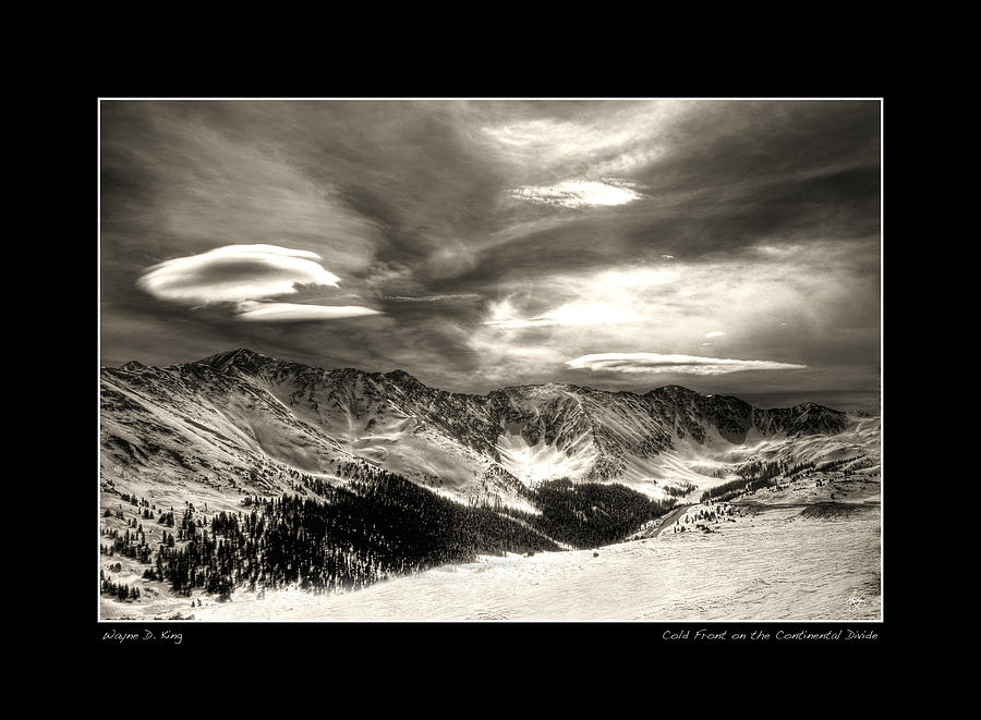 Cold Front over The Continental Divide Poster Photograph by Wayne King