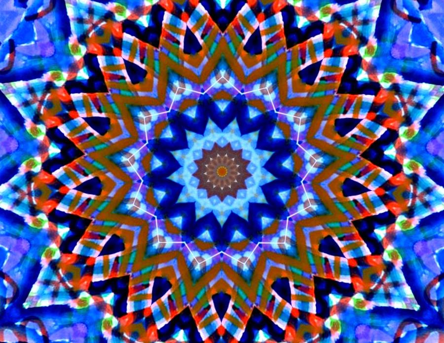 Cold Mandala Aquarelle Digital Art by Jim Croker - Fine Art America