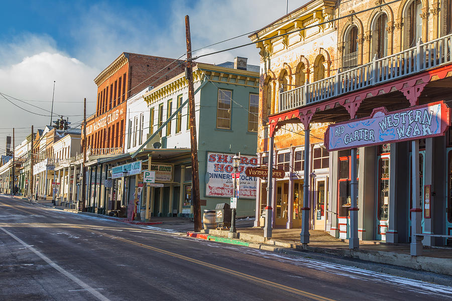 Cold Morning in Virginia City Photograph by Marc Crumpler