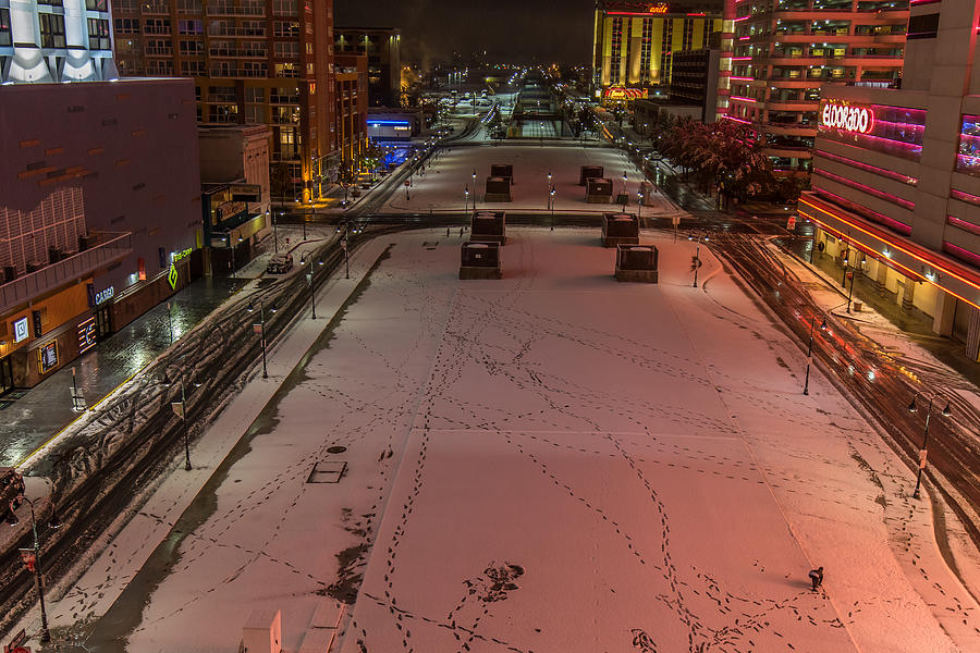 Cold Night in Reno Photograph by Marc Crumpler