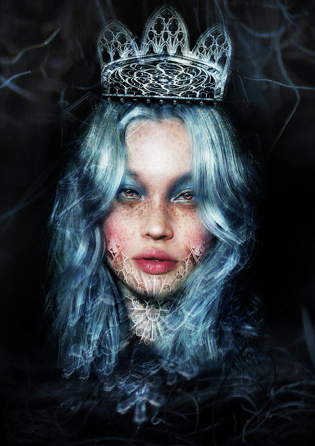 Cold Queen Elsa Mixed Media by Mad Zilly - Fine Art America