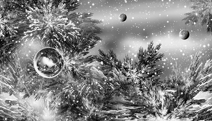 Snow Digital Art - Cold Rain And Snow by Phil Sadler