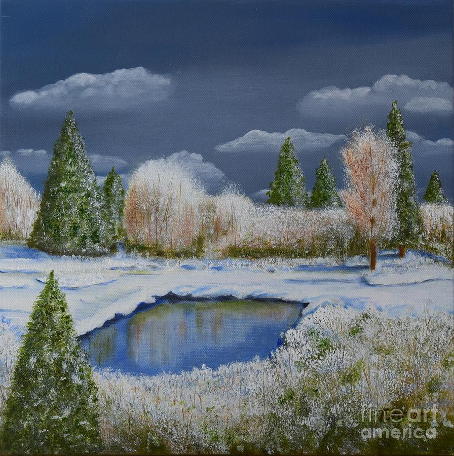 Cold Sky 1 Painting by Melvin Turner