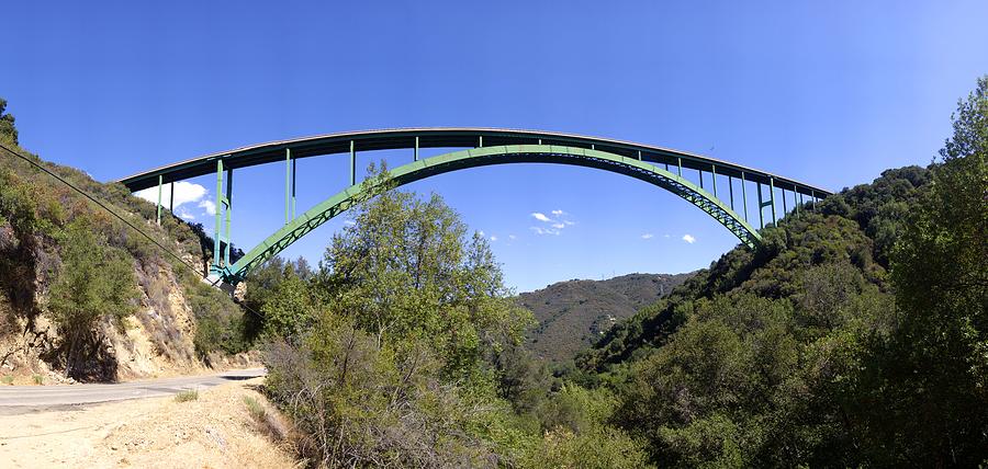 Cold Springs Steel Arch Bridge California Photograph by Brian Lockett