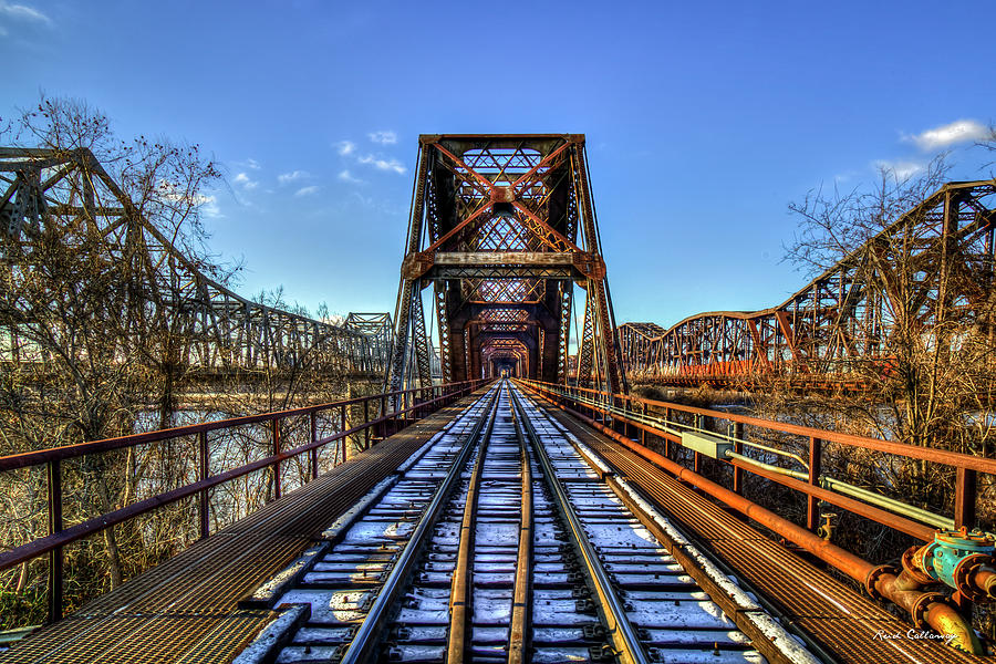 Cold Steel The Bridges of Memphis TN Art Photograph by Reid Callaway