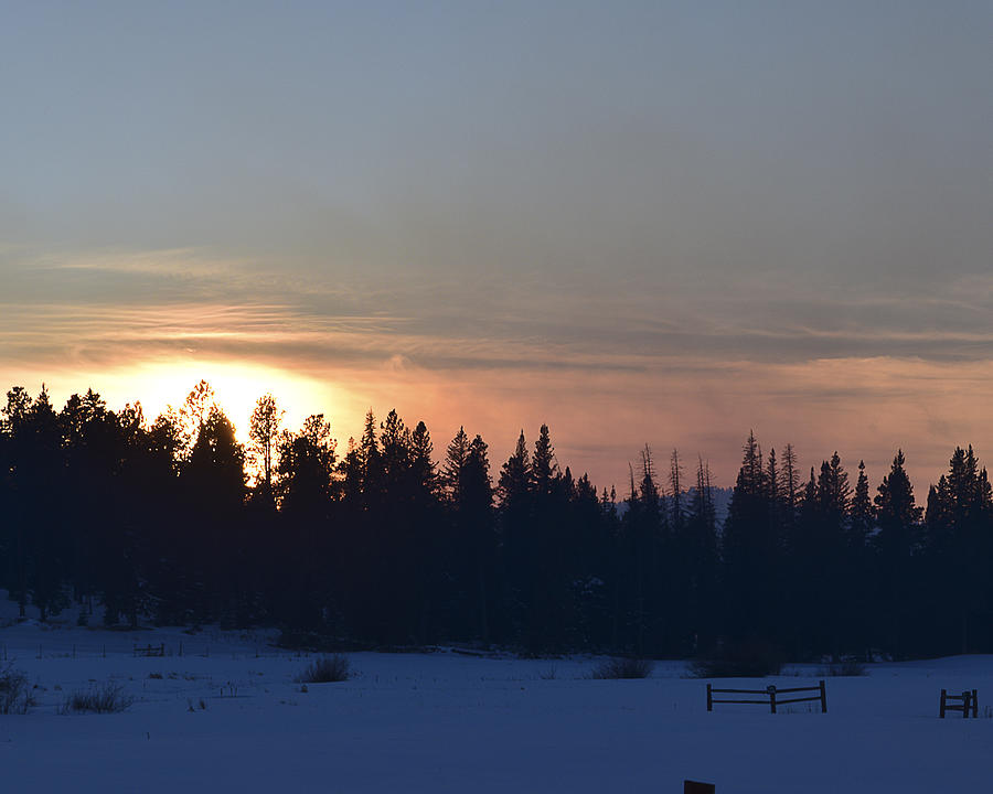 Cold Sunset Photograph by Kellie Prowse