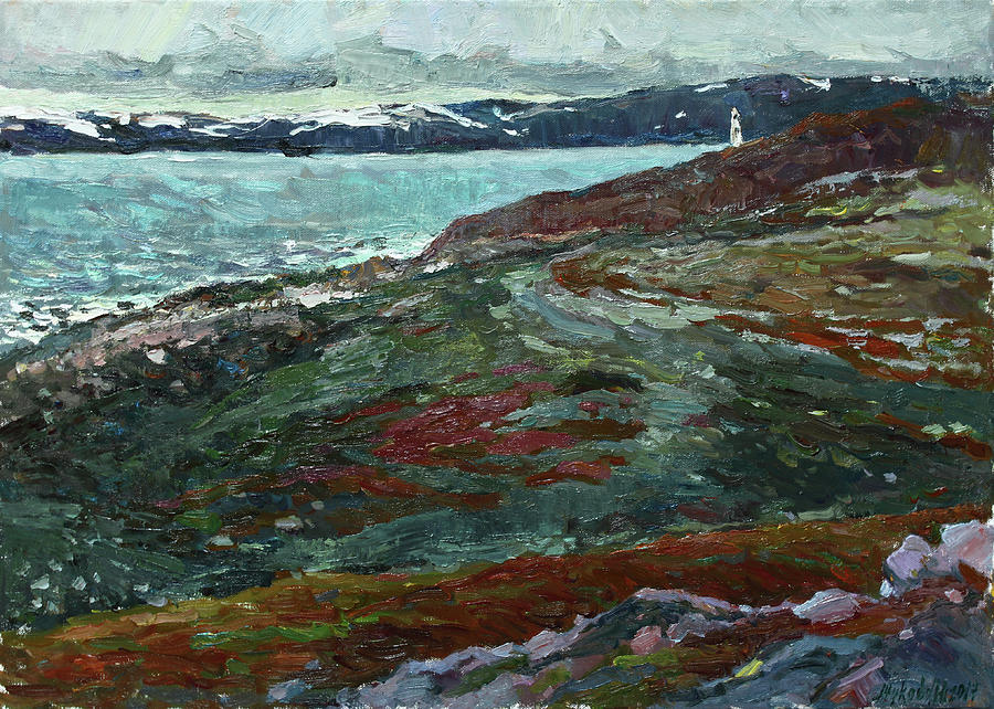 Cold Tundra Painting by Juliya Zhukova