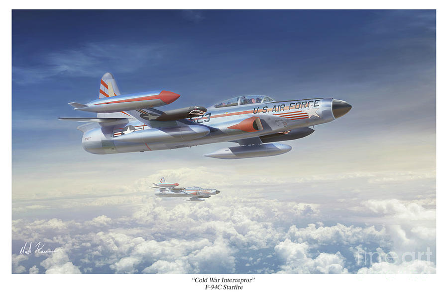 Cold War Interceptor Painting by Mark Karvon