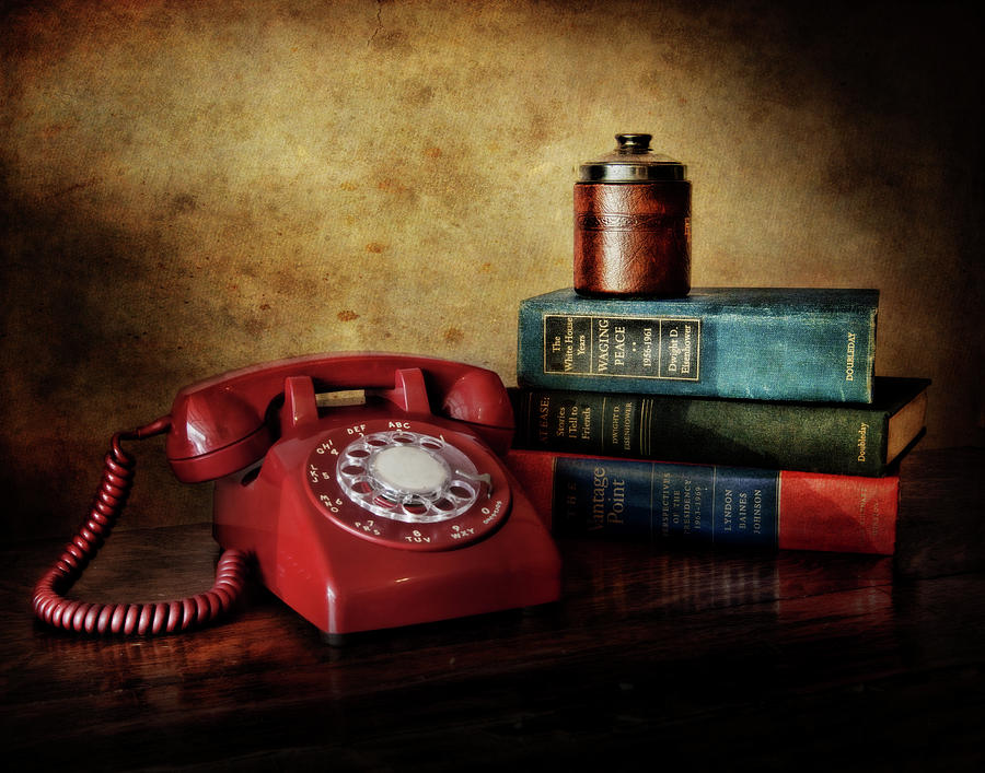Cold War Red Telephone Photograph by David and Carol Kelly