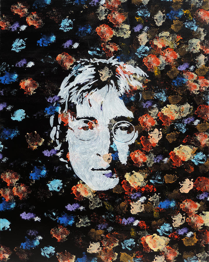 cold warms of John Lennon Painting by Steven Tomadakis | Fine Art America