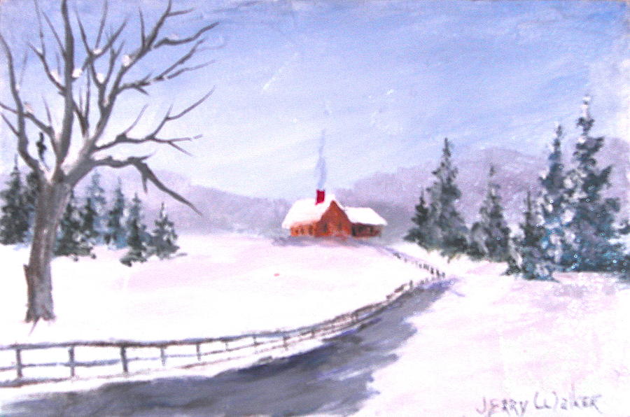 Cold Winter Painting by Jerry Walker