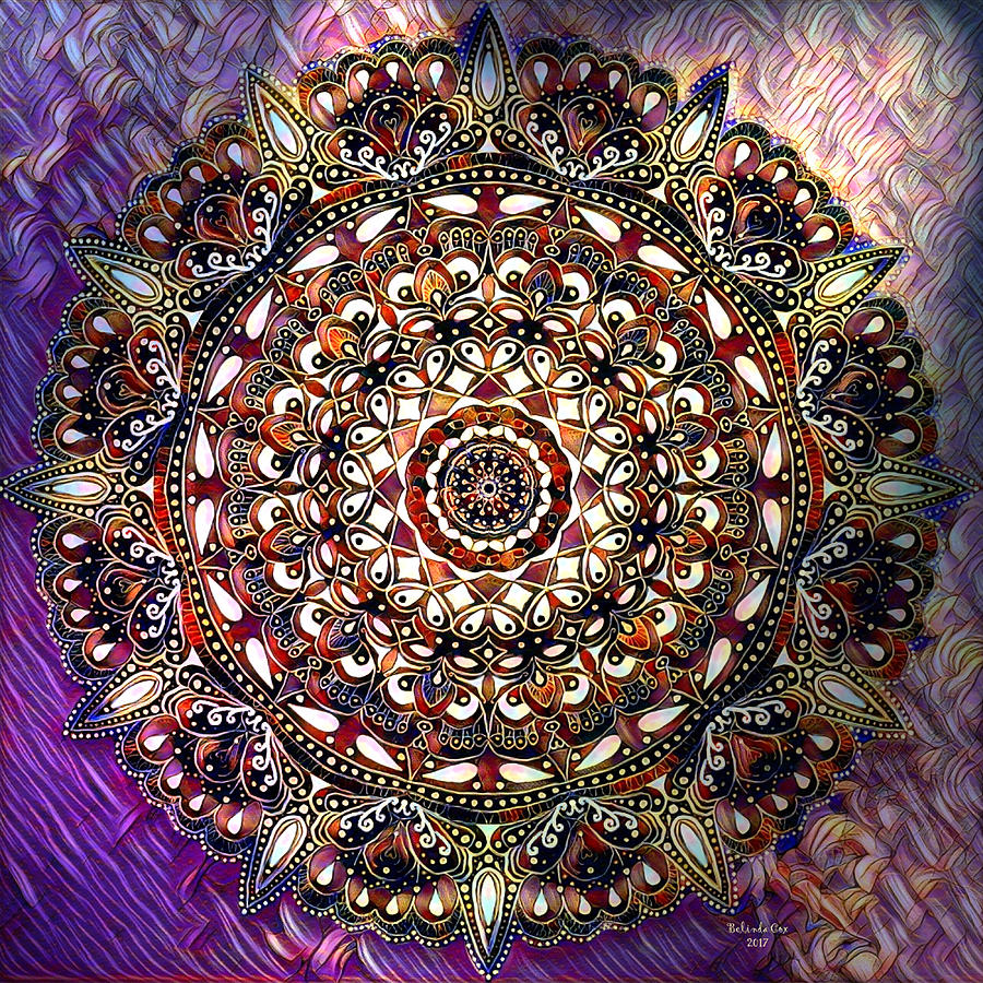 Cold Winter Mandala Digital Art by Artful Oasis