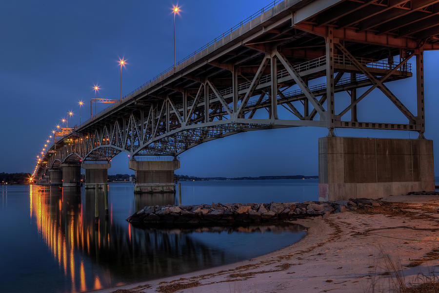 Coleman Bridge Photograph by Jerry Gammon