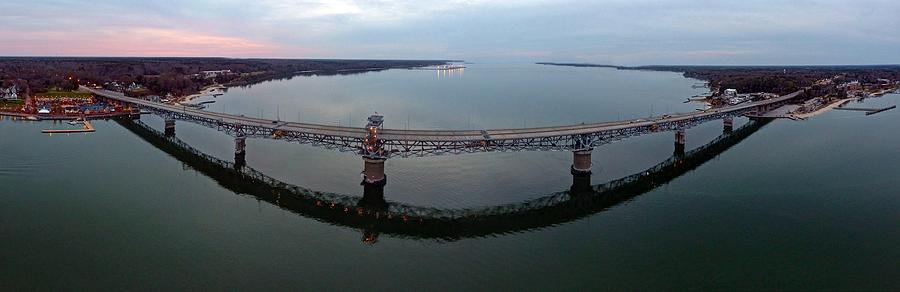 Yorktown Photograph - Coleman Bridge Yorktown by Tredegar DroneWorks Yorktown Photograph - Coleman Bridge Yorktown by Tredegar DroneWorks
