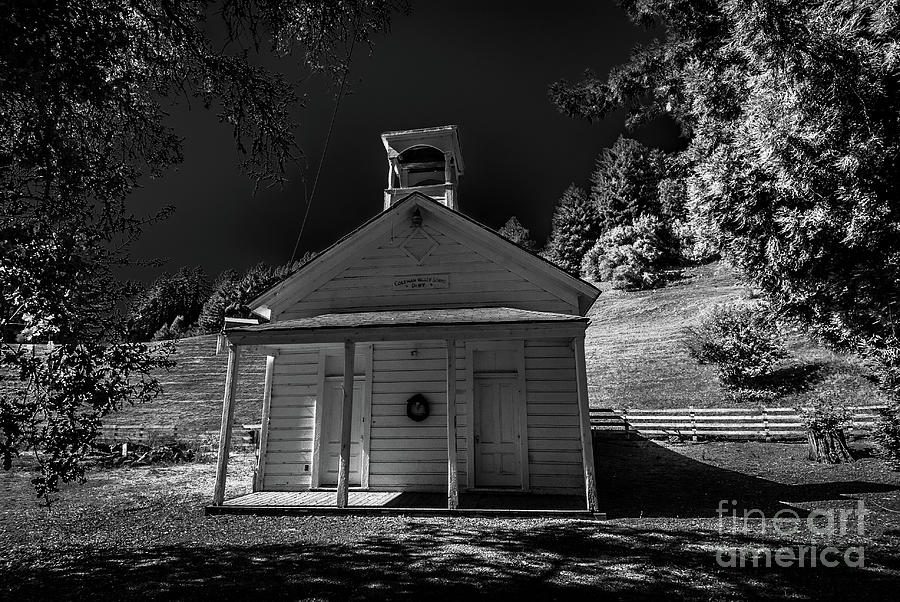 Coleman Valley Schoolhouse Road Infrared Black and White #1 Photograph by Blake Webster