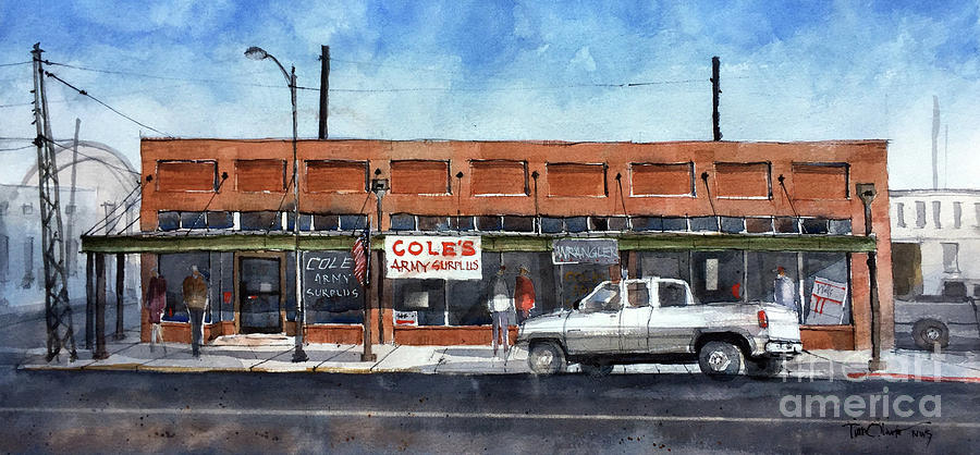 Coles Army Surplus Painting by Tim Oliver