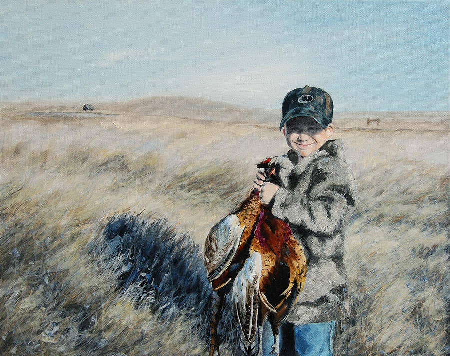 Pheasant Painting - Coles pheasant by Conny Riley